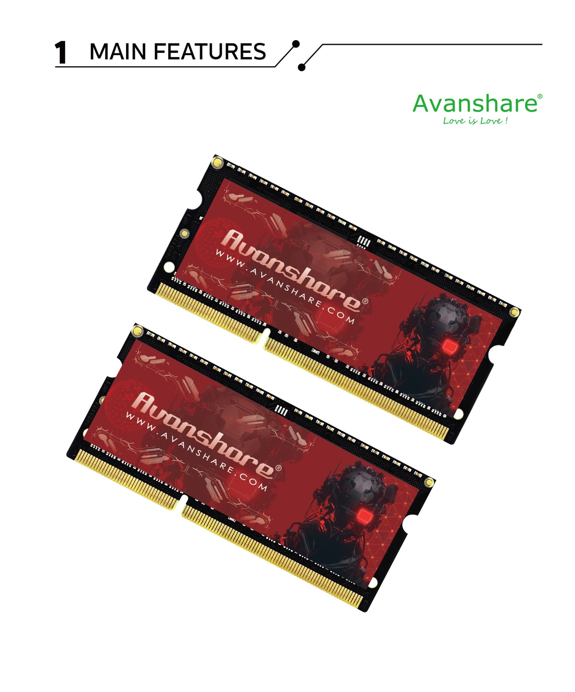 Mémoire RAM Avanshare DDR5 DDR - Ddr5 4800Mhz avis et prix